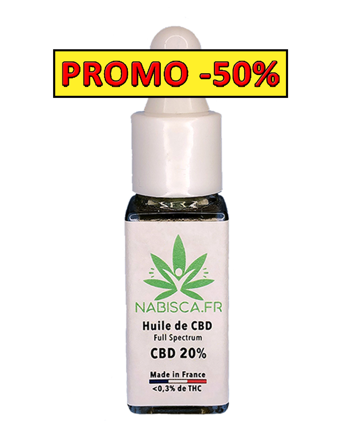 Huile 20 CBD Spectre Complet 5 Ml PROMO 50 Nabisca Fr